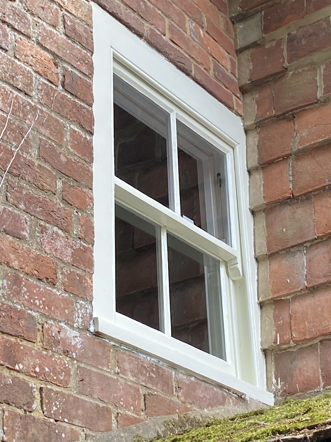 Rotten sash, saved — after restoration