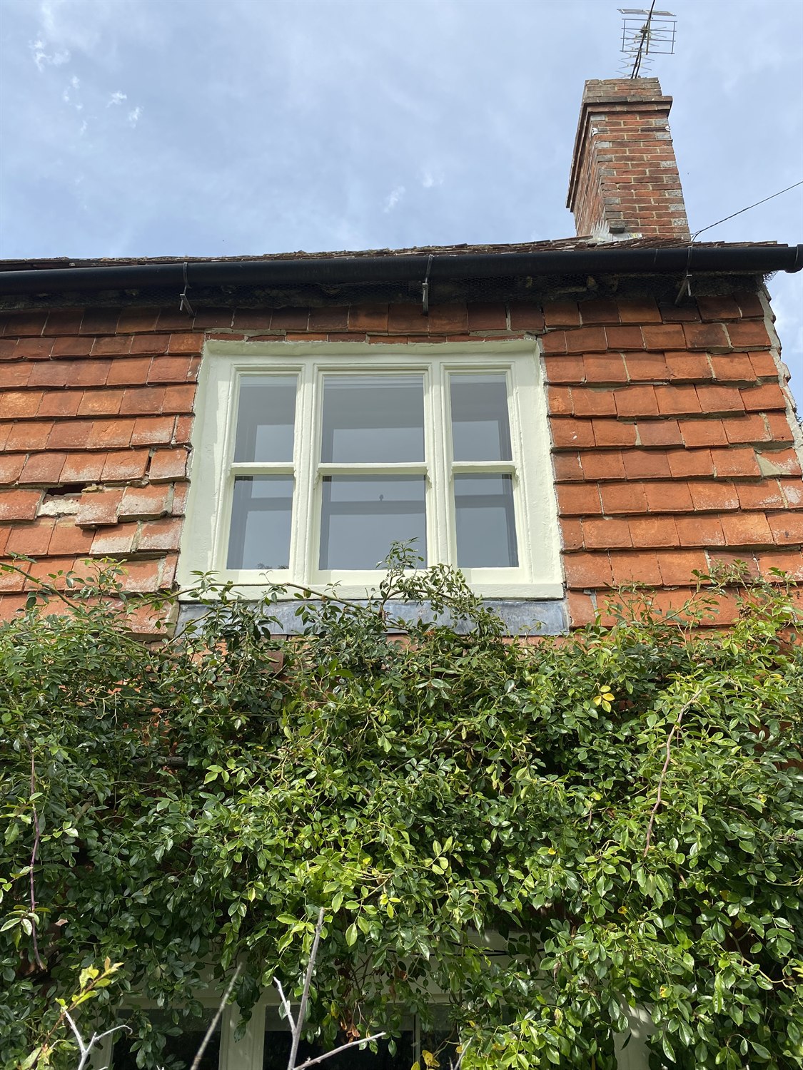 Period cottage window — after restoration